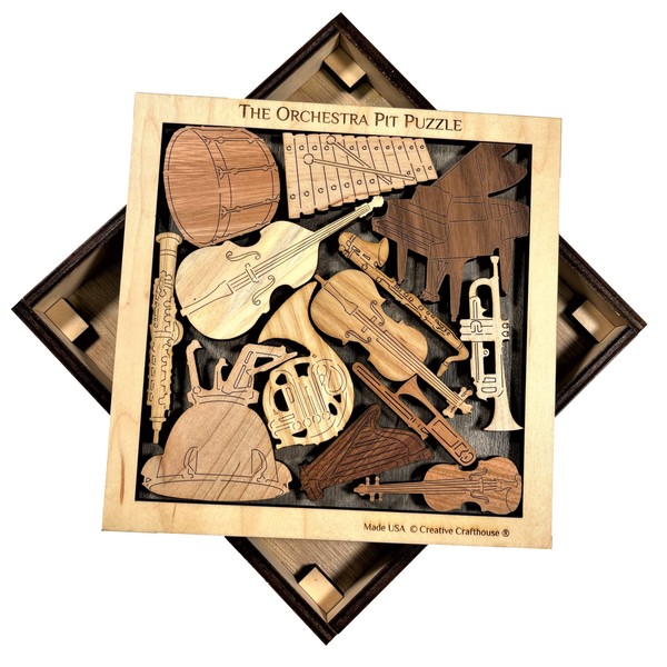 Creative Crafthouse Orchestra Pit Wooden Puzzle - Beautifully Crafted Music Theme Puzzle for Musicians