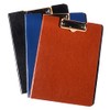 Clipboard a4 Bi-Fold Binder Folder File Case Leather Clip File