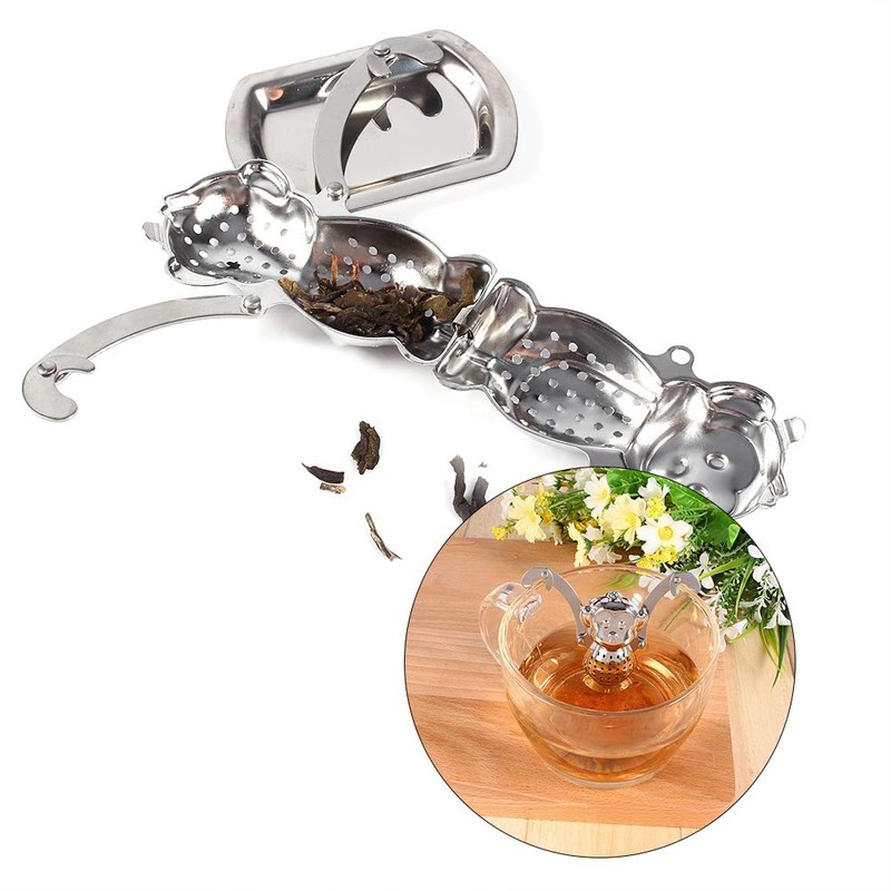 banapo Monkey Shaped Tea Leaf Infusion Stainless Steel Loose Tea