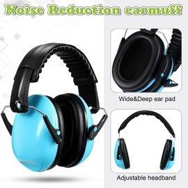 Kanayu 9 Pcs Kids Ear Protection Noise Cancelling Earmuffs Bulk 27dB Adjustable Earmuffs Noise Reduction Headphones Autism Child (Blue,Green,Pink)