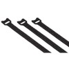 Pack of 20 Black Velcro Cable Ties Reusable 10mm x