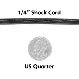 Paracord Planet | 1/4 Inch Elastic Shock Bungee Cord Nylon Crafting Stretch String Rope | Made in The USA | Neon Turquoise, 100 Feet