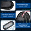 Yexiya 12 Pack Oval LED Trailer Light Kit - 10