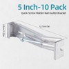 NICENEEDED 10PCS 5 Inch Gutter Hangers, Hidden Gutter Brackets Clips
