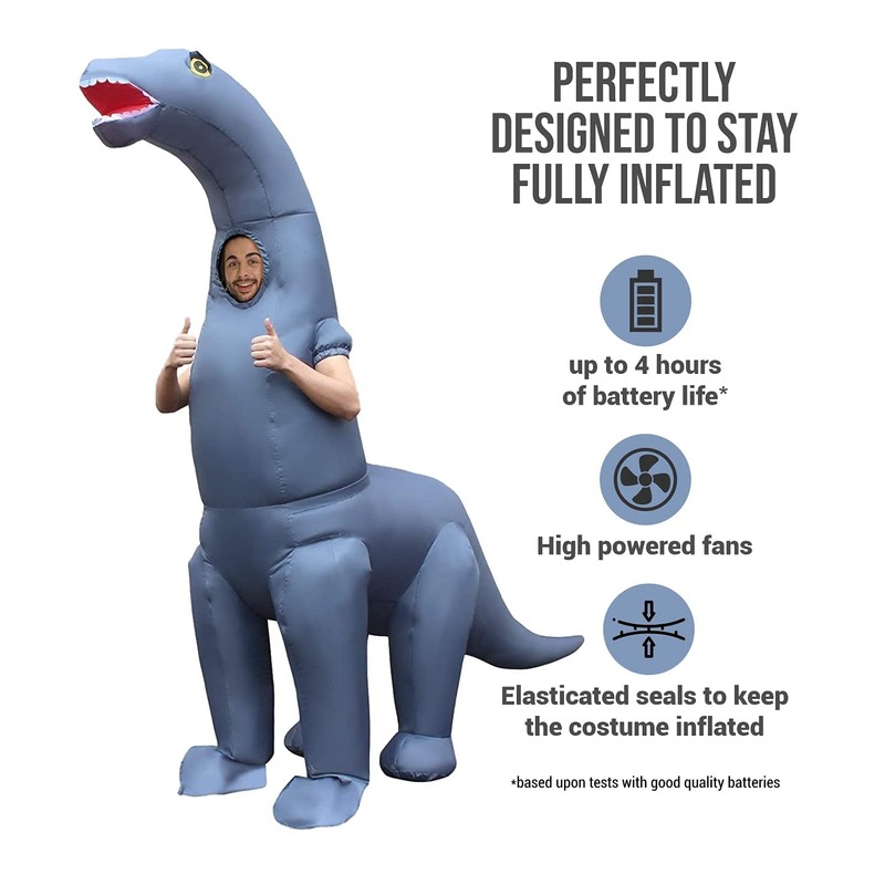 Morph Inflatable Diplodocus Costume Blow Up, Inflatable Dinosaur Costume Adult,