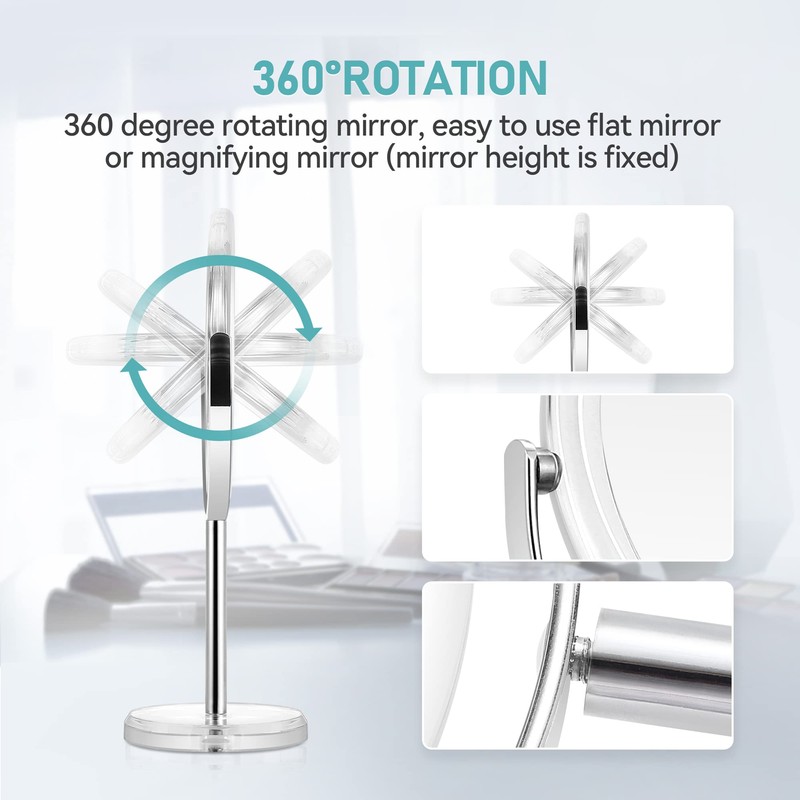 MIYADIVA 20X Magnifying Makeup Mirror,Double Sided 1X & 20X Magnifying