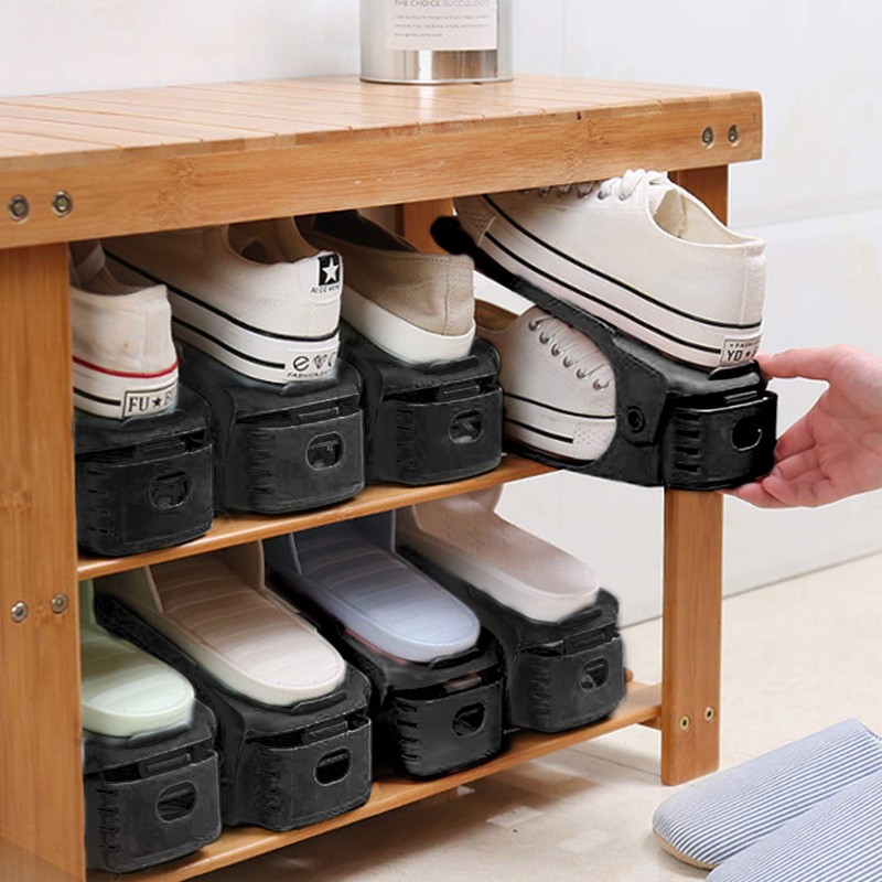 Neprock Shoe Rack Shoe Organizer Space-Saving Storage Shoe Organizer for