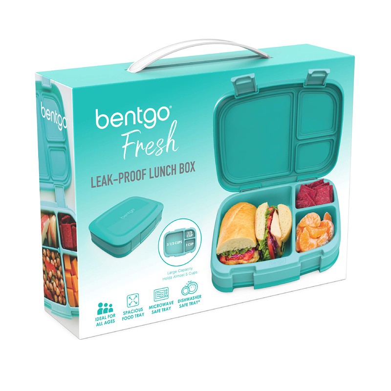 Bentgo Fresh Leak Proof Bento Lunch Box, Aqua