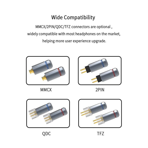 IEM Cable KBEAR ST12 Plus 2M IEM Cable 4N OFC