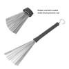 2 Pcs Drum Brushes, 1 Pair Retractable Drum Wire Brushes