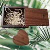 Genérico Unidad Flash USB de corazón de Madera de 64GB