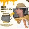Three Layer Ventilated Beekeeping Veil in Round (Khaki)