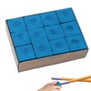 Jeeshvan 12 Pcs Snooker Cues Chalks, No‑slip Oily Pool Chalk,