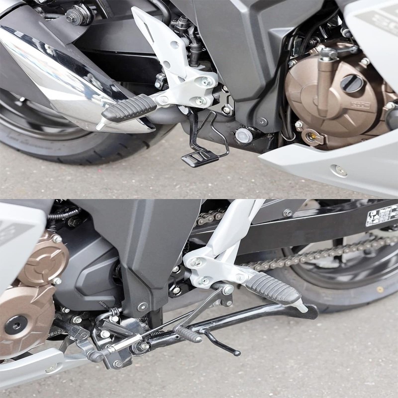 LEDISHUN Motorcycle Accessories Front Foot Pegs Footrests Adjustable Rearsets compatible