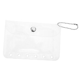 ULTECHNOVO Portable Photo Sleeve Binder Clear Card Holder Pocket Album for Cards Photos Stylish Transparent Storage for Easy Organization