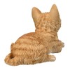 Pacific Trading Tabby Cat Lying Down Figurine 8.5 Inch