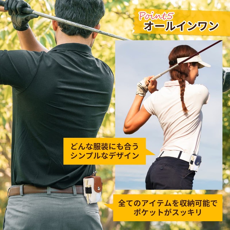 IMOK Golf Ball Case for Men Women Green Fork Golf