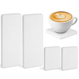 Set of 4 Diatomite Coasters, Diatomite Coasters, Water Absorbing Stone, Water Absorbing and Dehumidifying, Odour Decomposing, Suitable for Hand Soap, Cups, Toothbrushes, Soaps, Cosmetics