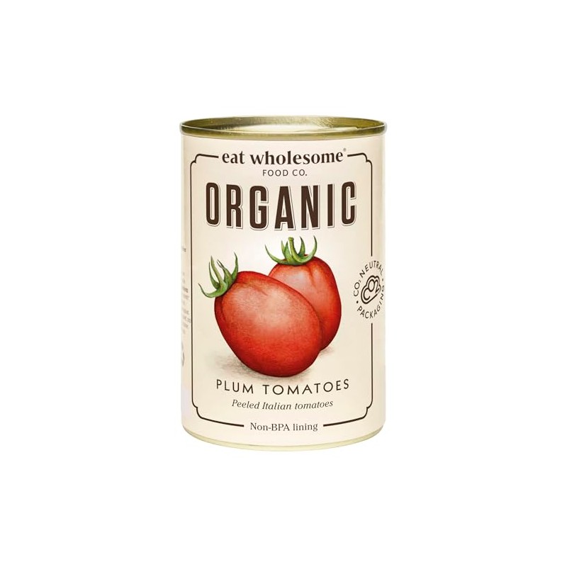 Eat Wholesome Organic Peeled Plum Tomatoes 400g