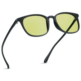 VisionGlobal Blue Light Blocking Glasses,Amber Tint Lens for Digital Eye Strain Prevention