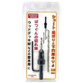 Dandribis WK-3.0S Short for Wood Decks, For Sitting and Punching Holes Φ0.12 inches (3.0 mm)