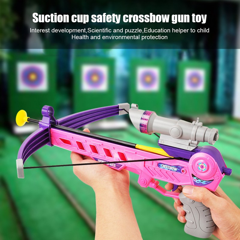 Crossbow Gun with Suction Cup Safety Parent Child Interaction Children