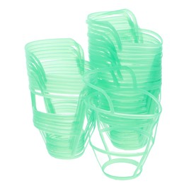 COLLBATH 30pcs Plastic Infusion Bottle Covers Reusable Hanging Nets for Saline Bottle Drip Monitoring Durable and Fit for Reliable Stability Healthcare Settings