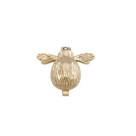 Fenzo Brass Bumble Bee Door Knocker, Vintage Antique Sold Brass Front Door Knocker, Adds Touch of Country Style Charm & Elegance, Traditional Home Accessories, Matching Fixing Screws