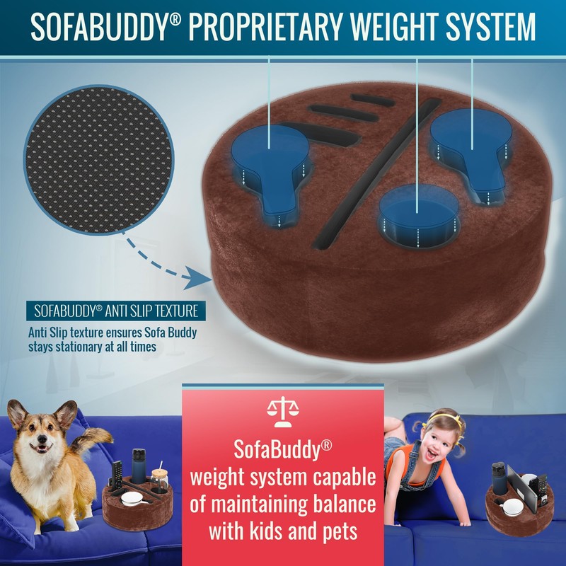Sofa Buddy - Convenient Couch Cup Holder, Couch Caddy, Sofa