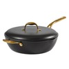 Frok 13" Frying Pan Wok Skillet 4MM Thick Quick Heat