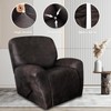 ANARACHON Leather Look Oversize Recliner Chair Covers, Thick 4 Pieces