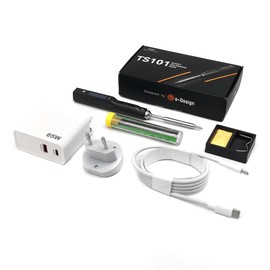 MINIWARE TS101 Soldering Iron Welding Machine B2 Tips USB-C PD EU Plug Power Supply Kit Portable Digit 65W Fast Heating Temperature Adjustable 50-400°C