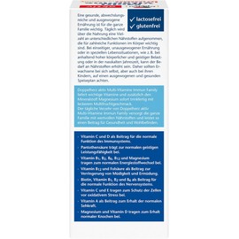 Doppelherz Multi-Vitamins Immun Family - 11 Vitamins + Magnesium Ready to Drink Immediately with Multi Fruit Flavour - 250 ml