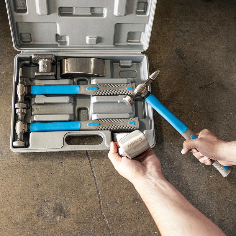 Neiko 20730A Auto Body Repair Hammer and Dolly Set, Auto