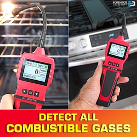 Gas Leak Detector by Forensics | 0-10,000ppm | Natural Gas, Propane, Methane & Combustibles | Super Fast 1 Second Response