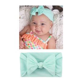 15 PACK Stretchy Soft Nylon Headbands Hair Bands Bows Knotted Headwraps Hair Bows Accessories for Kids Toddler Infant Newborn Baby Girls