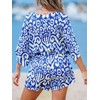 CUPSHE Summer Romper for Women 2024 V Neck Lace Up