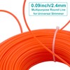 Zeqeey Heavy Duty Trimmer Line, Universal Nylon Grass Strimmer Line