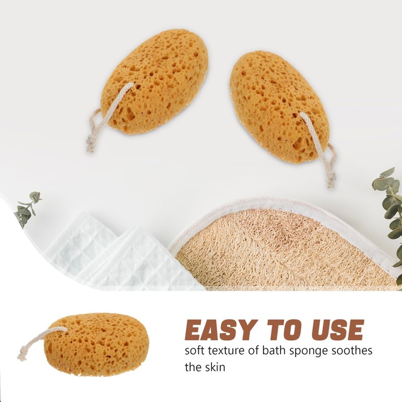 Esponjas de baño exfoliantes BAZEITFLOW – 2 pzas para ducha