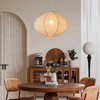 Hanging Lamp Shade Oval Paper Lanterns Replacement Linen 15 Inch