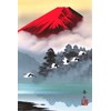 鈴村秀山 掛軸 「赤富士飛翔」 1256840 1239al