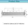 Fixirons Metal Mailbox Mounting Bracket Large for mailboxes with 8”