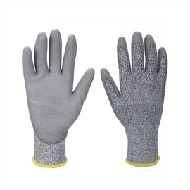 TopHomer Level 3 Cut Resistant Gloves, S/M/L PU Coated Work Safety Glove, Garden Gloves, Work Gloves, Cut Protection Glove