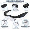 Rechargeable LED Magnifying Glasses for Detail Work – 1.5X–5X Interchangeable