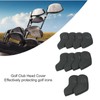 10 Pcs Golf Club Head Cover Stylish Exquisite PU Protective