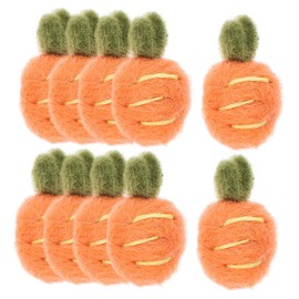 Operitacx 10pcs Carrot Hairpin Boys and Felt Pom Pom Balls DIY Hair Clip Accessories