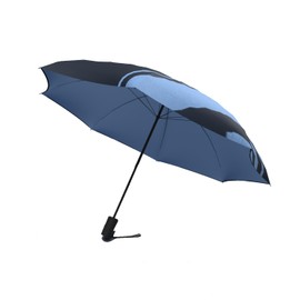 Jumble & Co Ups & Downs Umbrella - Compact Strong Waterproof Automatic Umbrella - One Button Open and Close - Two Tone - Light Blue/Yellow, blue, Compact, strong, waterproof automatic umbrella with
