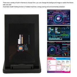 Zopsc 3.5in Portable Monitor for Laptop, Computer Temp Monitor IPS USB Mini Screen PC CPU Data Monitor PC Sensor Panel Dynamic Display Monitor