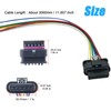 Micarun 6 Wires Tail Lights Connector Wiring Harness Pigtail Plug