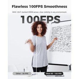 OBSBOT Meet SE 1080P 100FPS Webcam for PC, AI Framing Streaming Camera with 1/2.8" Sensor, Beauty Mode, Gesture Control, Staggered HDR, Web Camera for Desktop Computer, Laptop, Meeting. (Aurora Green)